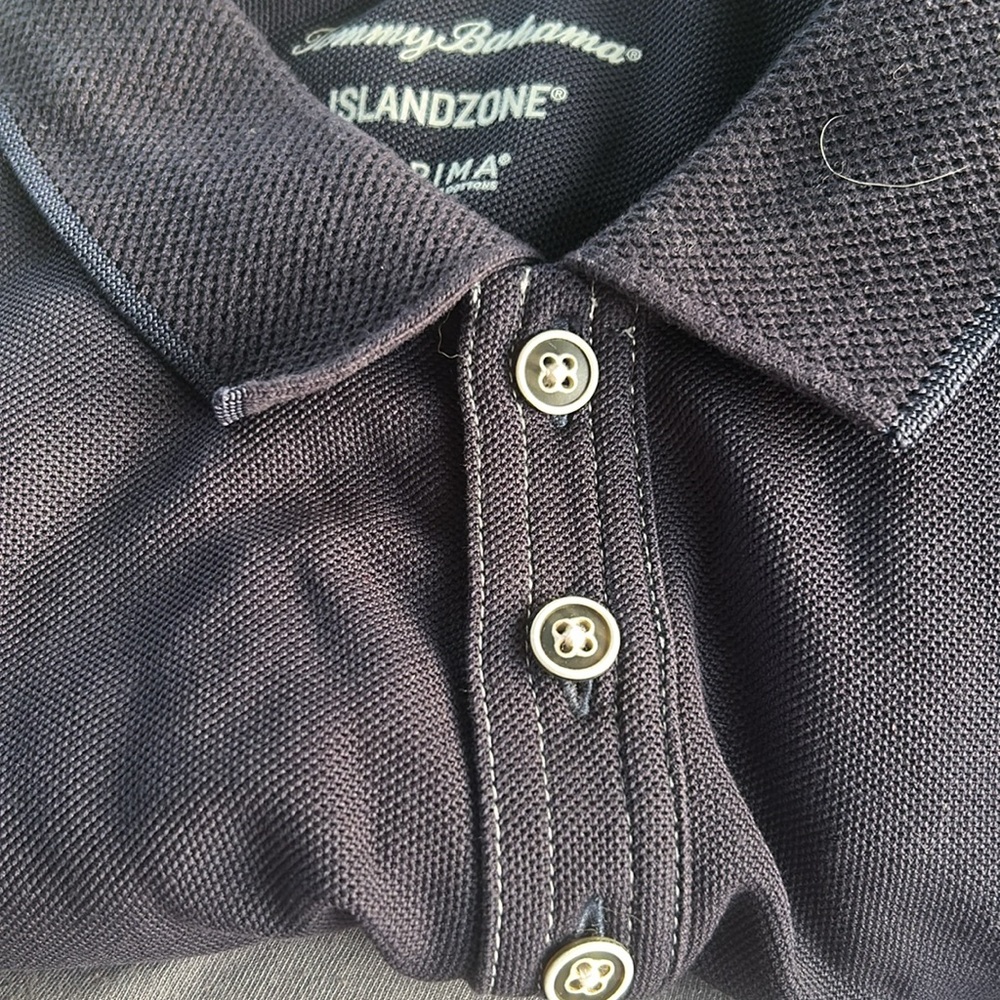 Tommy Bahama Dark Blue Short Sleeve size Lg‎